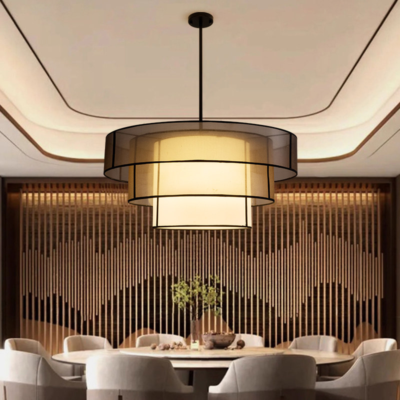 新中式复古吊灯圆形宋式美学客厅主灯餐厅酒楼菜馆餐饮包厢圆吊灯,家装灯饰光源,酒店/宴会厅/餐饮吊灯,淘宝优惠券,粉丝福利购,淘宝优惠卷