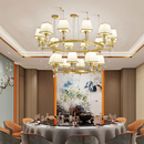 餐饮店专用灯具酒店包厢饭店宴会厅菜馆别墅客厅大餐厅吊灯 新中式