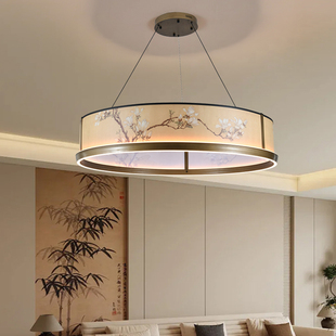 宋式 别墅大餐厅灯酒店包厢间吊灯 美学吊灯客厅灯珐琅彩复古新中式