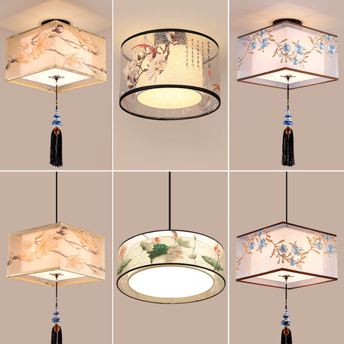 新中式小吸顶灯阳台过道走廊