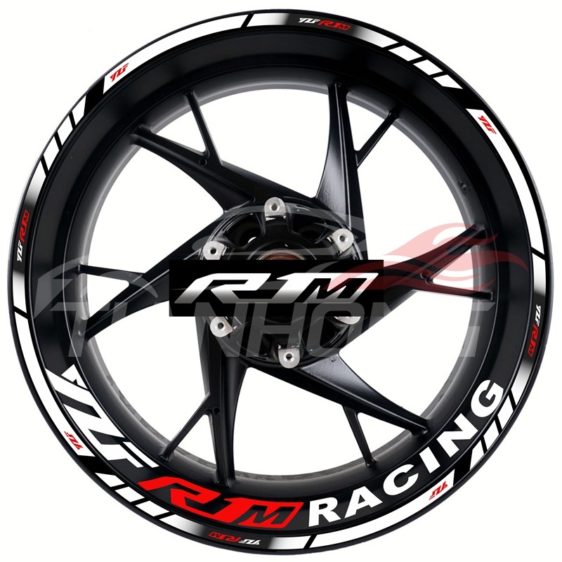 适用于雅马哈YZF R1M 轮毂个性改装轮圈钢圈反光防水贴花贴纸