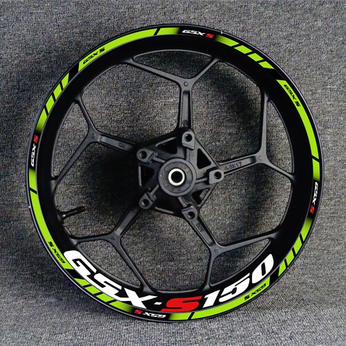 适用铃木摩托车GSXS150 750 1000 轮毂轮圈钢圈改装个性防水贴纸