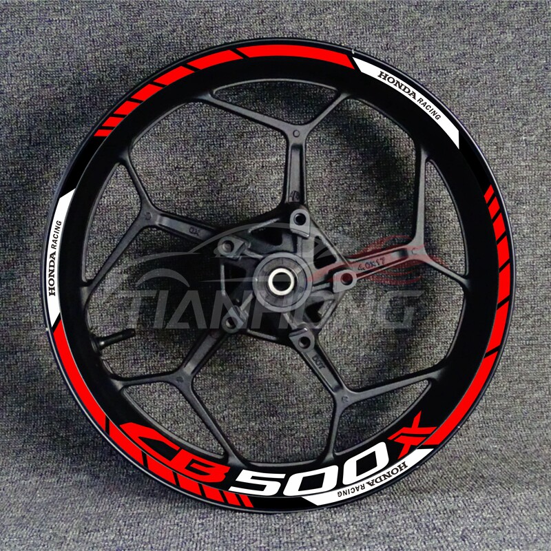 适用CBR650R CBR600RR CB500X轮毂车圈轮框改装反光防水贴花