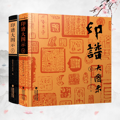 正版包邮 印谱大图示上下套装 福建美术出版社 篆刻印谱工具字典书6000余方古今印谱 汉官印汉私印道家火烙鸟虫书印 临摹研究收藏