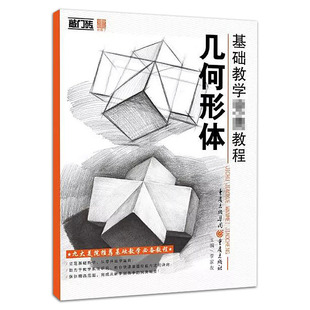 素描入门书 书籍 社 几何形体单体组合训练 步骤解析 素描基础知识讲解 重庆出版 素描技法 正版 几何形体 范画临摹 李家友主编