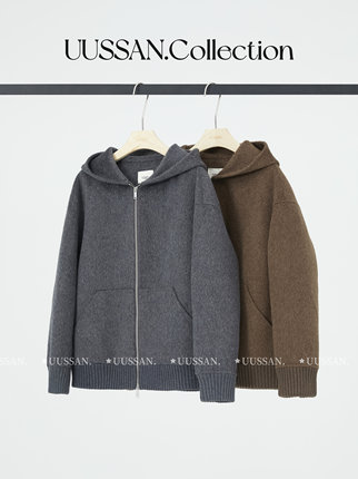 UUSSAN “玛黑区格雷系”高定苏力驼绒阿尔巴卡澳毛慵懒miu风卫衣