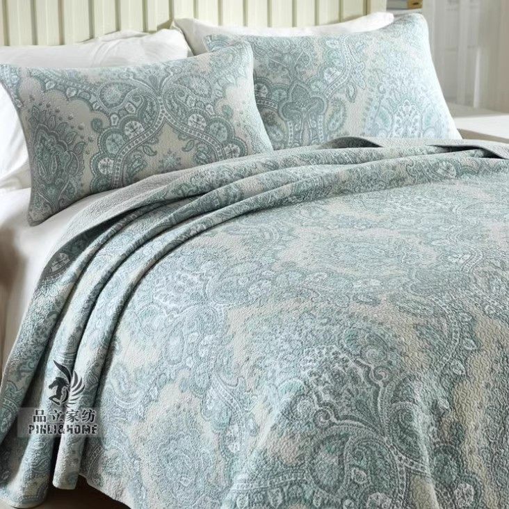 床蓋三件套純棉四季通用全棉墊毯