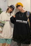 情侣装秋装新款字母印花情侣卫衣女宽松百搭外套D157P35男类，女装短外套，电商A335-1（原A458）