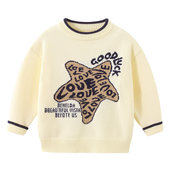 男童圆领卡通毛衣2024秋冬新款 男孩棉线衣柔软8117 儿童打底针织衫