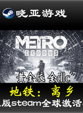 增强版中文 地铁：离乡 逃离 离去正版Steam游戏KEY Metro Exodus