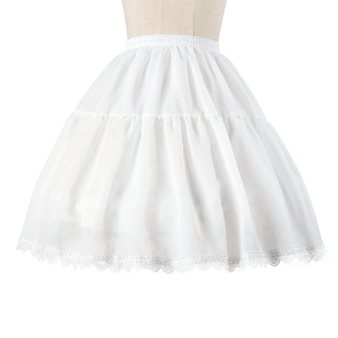 裙撑lolita洛丽塔鱼骨撑短款日常可调节暴力裙cosplay蓬蓬半身裙