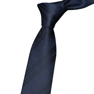 真丝领带男士正装商务职业西装口袋巾蓝色桑蚕丝拉链式免打结手打