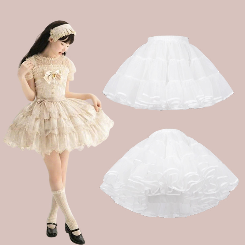 Lolita南瓜裤微蓬30cm软纱短裙图片