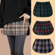 屁帘女卫衣打底神器春秋半身裙下摆格子百搭打底裤 裙罩2025新款