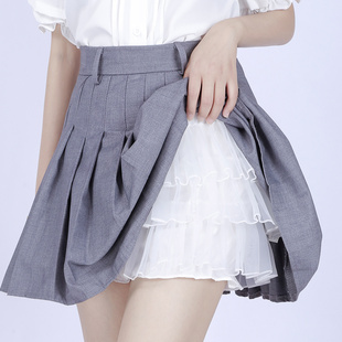 蕾丝花边打底安全裤jk女防走光夏季短裤裙可外穿蛋糕裙南瓜裤短裙