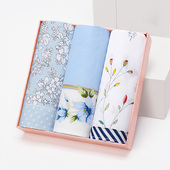 纯棉手帕女全棉古风手绢女士随身擦手擦汗成人老式 纱布日式 小方巾