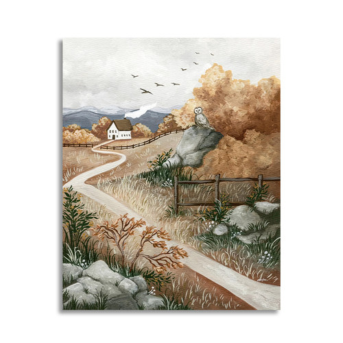 【一口价】插画师fifteenfeb复刻版画风景清新鸭子治愈装饰挂画芯