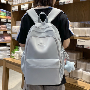 书包女大学生百搭日系高中生韩版少女旅行双肩包大容量书包初中生