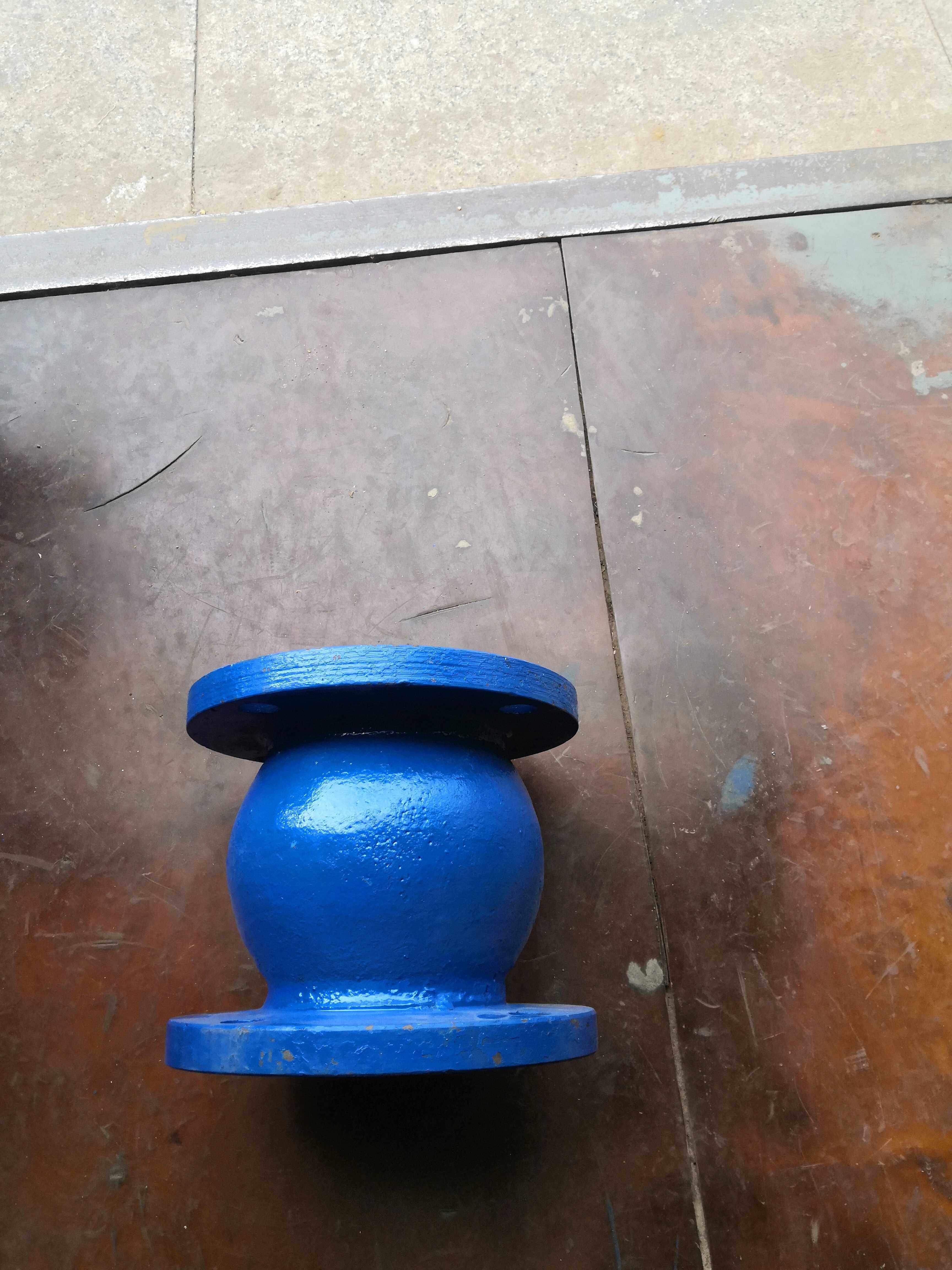 立式污水橡胶球形止回阀可定制