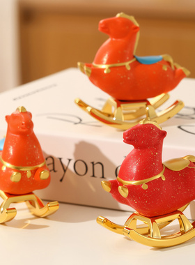 2026新款马年装饰摆件桌面摆件玄关客厅电视柜摆件摆饰新年小礼物