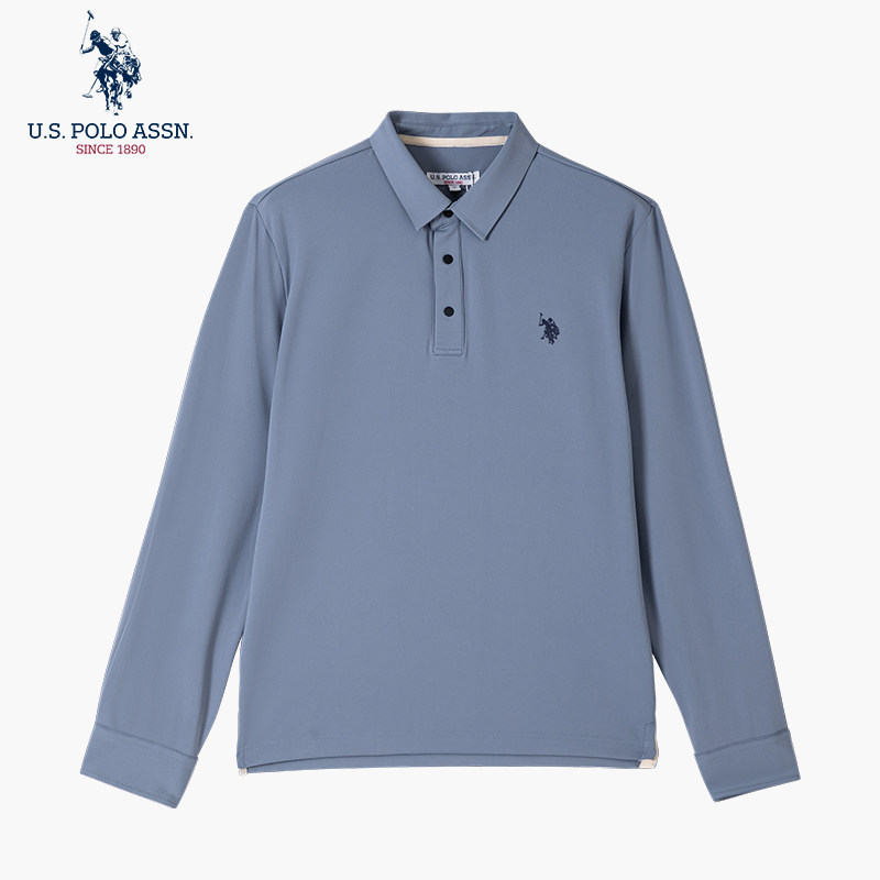 春秋长袖商务休闲polo衫