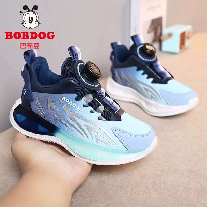 巴布豆男童鞋2025春秋季中大童运动鞋透气网面防臭学生儿童跑步鞋