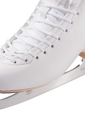 金马花样冰刀鞋 男女冰鞋白色滑冰鞋 舒适好溜支持1-1.5周跳I8606