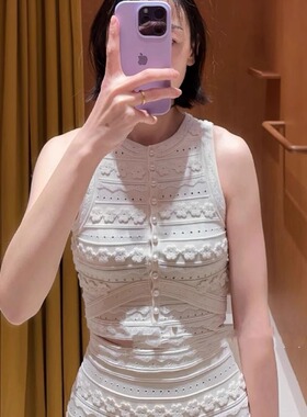 maSande2025春夏新款女装浅春系穿搭立体绣花针织开衫SFPPU02567