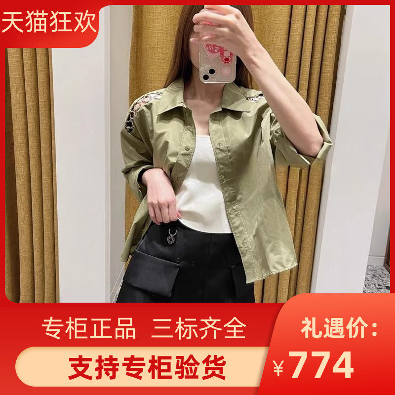2024秋季新款女装卡其绿设