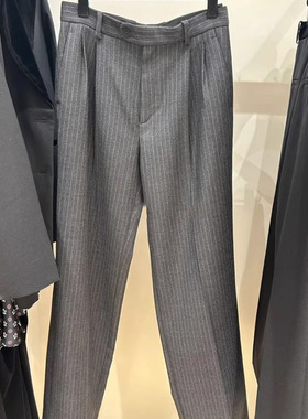 maSandeIOR2023秋冬新款女装时尚气质宽松高腰西装裤SFPPA01301