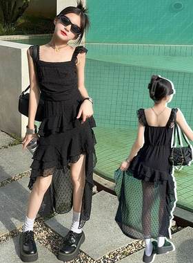 女童连衣裙夏季高级感新款大童夏装鱼尾裙儿童夏天吊带长裙子