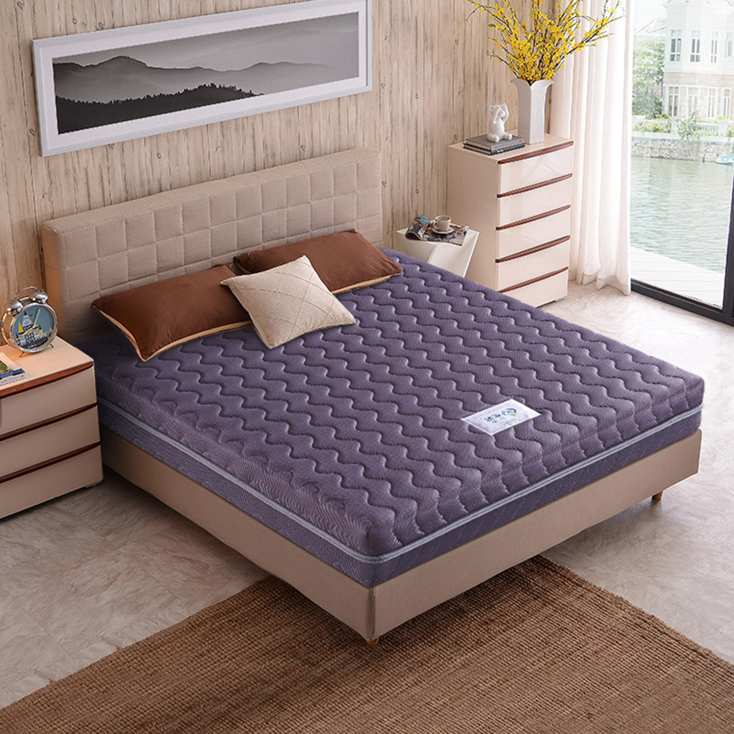 乐丝可拆水洗3D床垫透气席梦思床垫1.8m2米椰棕床垫双人弹簧床垫,住宅家具,椰棕床垫,淘宝优惠券,粉丝福利购,淘宝优惠卷