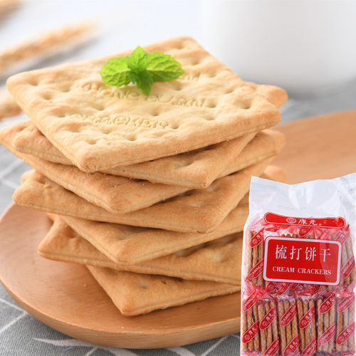 新加坡康元饼干酥脆梳苏打饼原味卜卜柠檬饼350g独立包装营养代餐