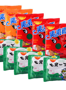 七宝一丁爽爽零食怀旧方便面泡面
