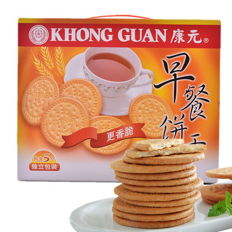 康元原味早餐饼干整箱礼盒装怀旧图片