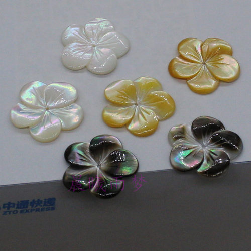 古风天然发簪璎珞手工配饰五瓣花