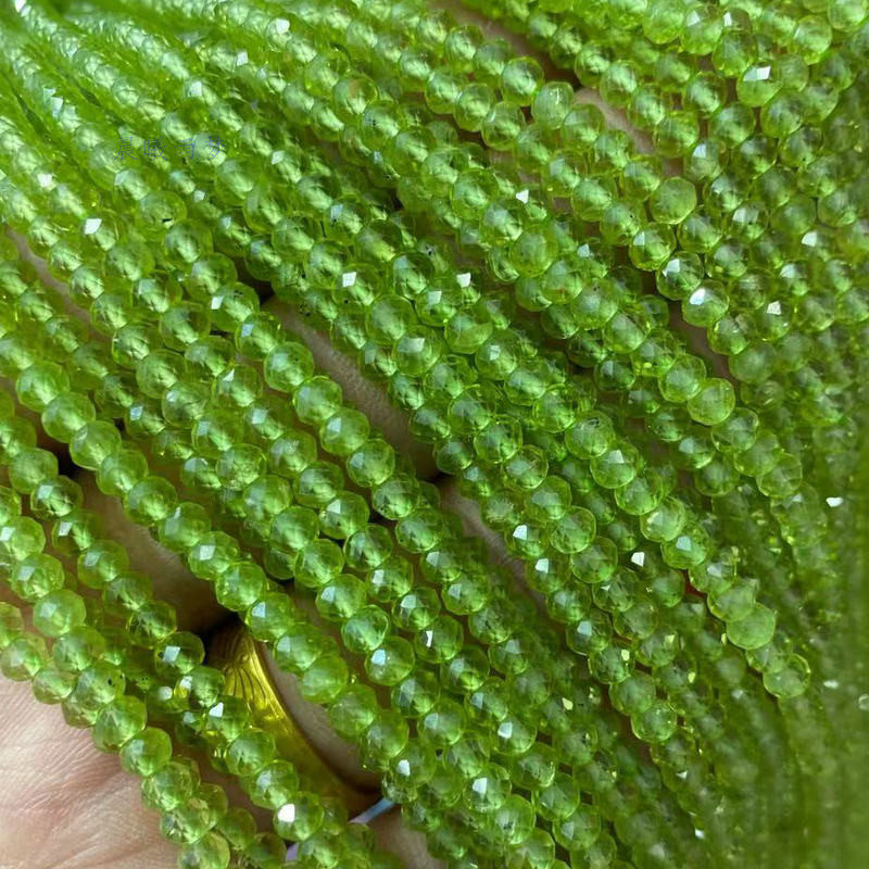 diy天然水晶切面配饰算盘珠图片