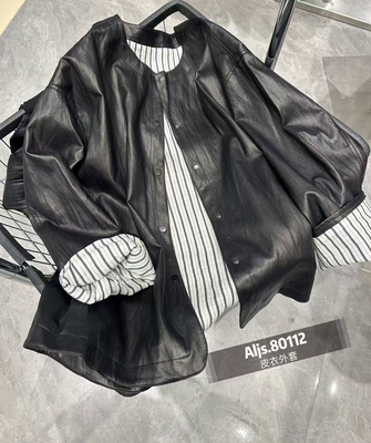 2025早春新款韩版时尚宽松显瘦百搭休闲皮衣外套女不挑人穿