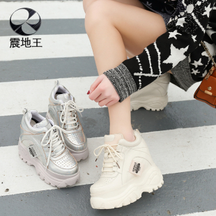 厚底老爹鞋 高跟透气女鞋 运动鞋 休闲春季 2019新款 震地王内增高女鞋