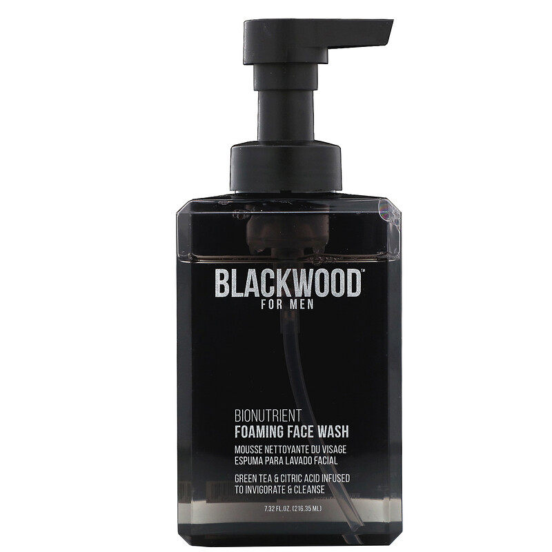 现货美国blackwood for men foaming face wash泡沫粉刺洗面奶