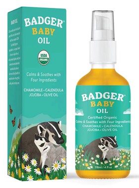 美国婴儿按摩油Badger贝吉獾