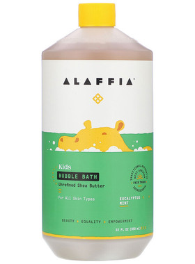 订美国Alaffia Everyday Shea儿童婴儿乳木果泡泡浴液柠檬薰衣草