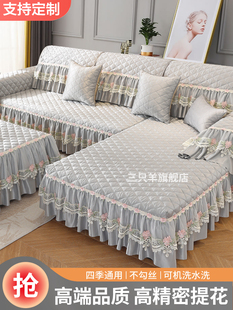 沙发垫四季通用2025新款L型三座贵妃盖布皮沙发套罩全包坐垫茶几