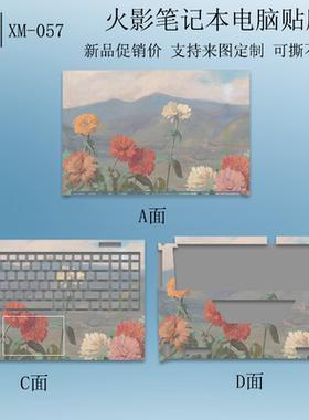 适用火影众颜U4E贴纸U6B/U4C/U5E电脑贴膜焕18Ultra焕16air外壳膜