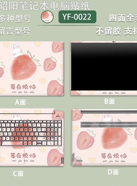 适用联想昭阳X7-16IAH电脑贴纸昭阳X5 X3 E4 E5IML笔记本贴膜女生