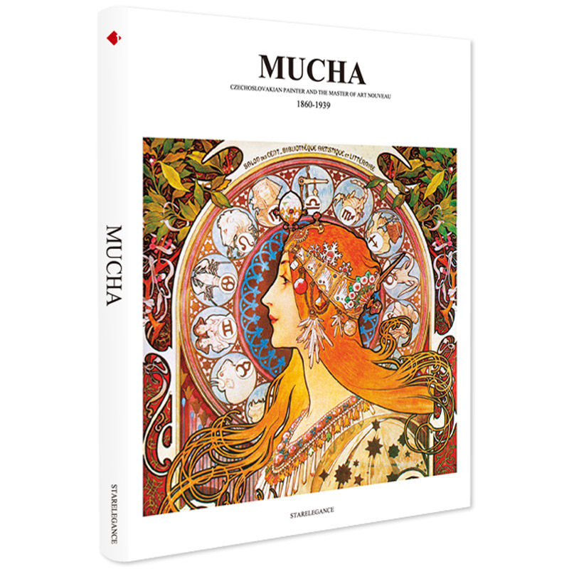 港台原版进口穆夏画集经典繁体中文版 MUCHA阿尔丰斯穆夏画册作品集慕夏画集插画艺术绘画大师手绘作品集素描手稿基础学习精装开本_虎窝淘