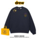 drew美式 潮牌简约字母圆领卫衣男女情侣休闲宽松bf风秋冬加绒上衣