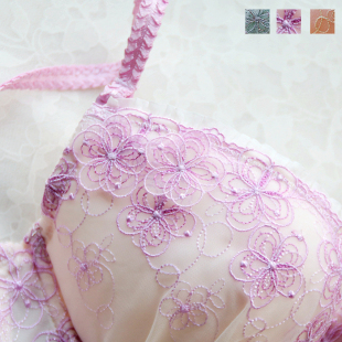 日单 薄杯甜美单文胸65B65D70B70C70D75C 蝶衣