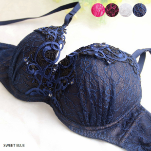 日单 厚杯聚拢甜美单文胸65B65C65E65F70C70E75B75C