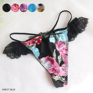 L码 出口日本原单内裤 M码 丁字裤 少女华丽性感中低腰可爱T裤